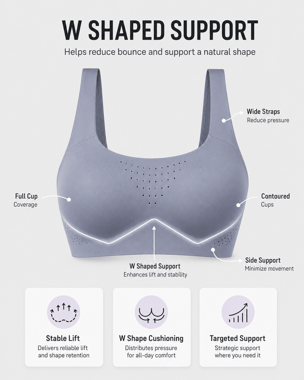 Bounce Control Ventilated Wireless Sports Bra - Aessove