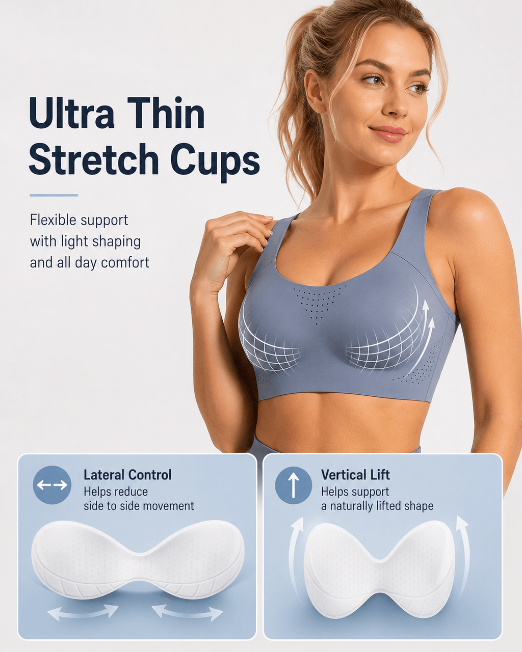Bounce Control Ventilated Wireless Sports Bra - Aessove
