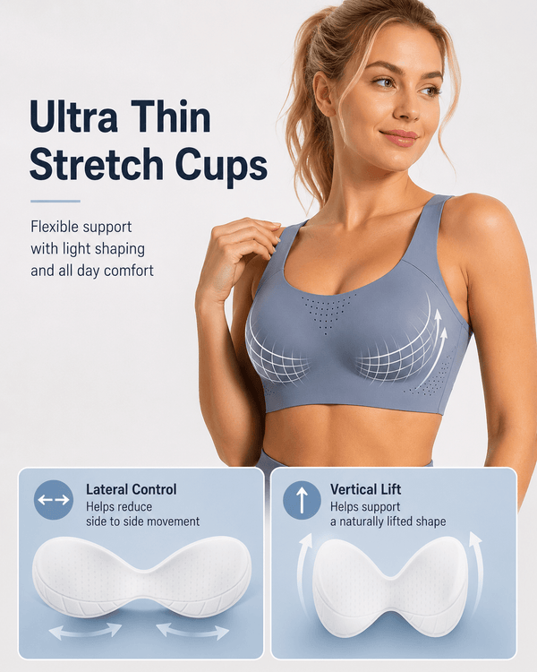 Bounce Control Ventilated Wireless Sports Bra - Aessove