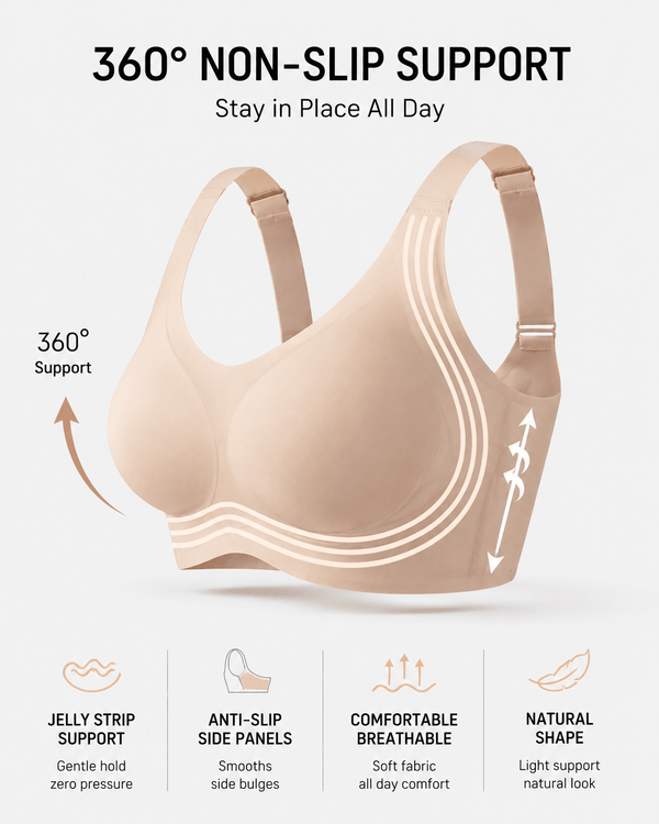 Comfort Lift Full Coverage Wireless Jelly Bra - Aessove