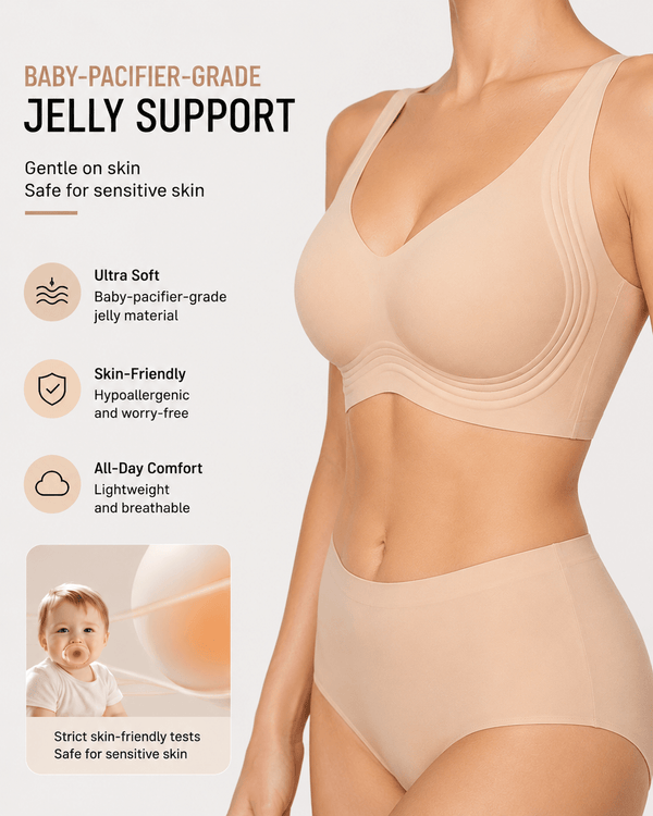 Comfort Lift Full Coverage Wireless Jelly Bra - Aessove