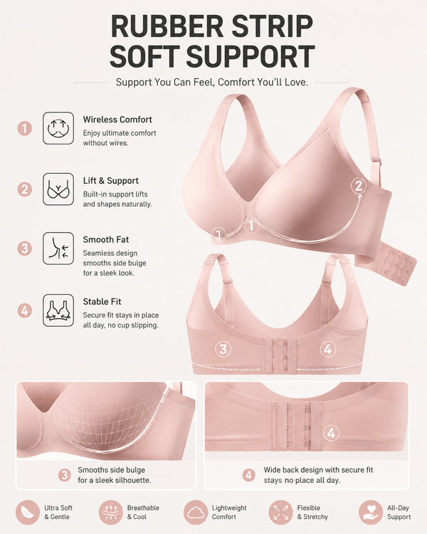 Comfort Lift Seamless Deep V Wireless Bra - Aessove