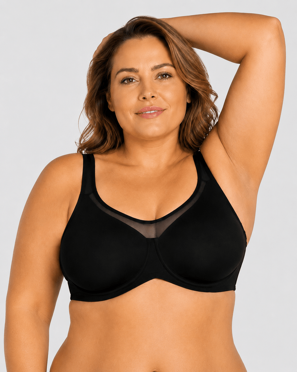 Cooling Support Plus Size Full Coverage Minimizer Bra - Aessove