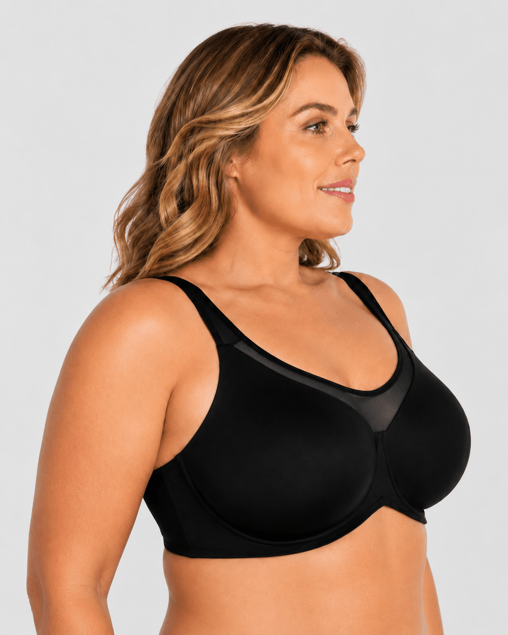 Cooling Support Plus Size Full Coverage Minimizer Bra - Aessove