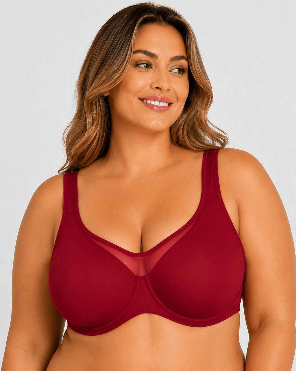 Cooling Support Plus Size Full Coverage Minimizer Bra - Aessove