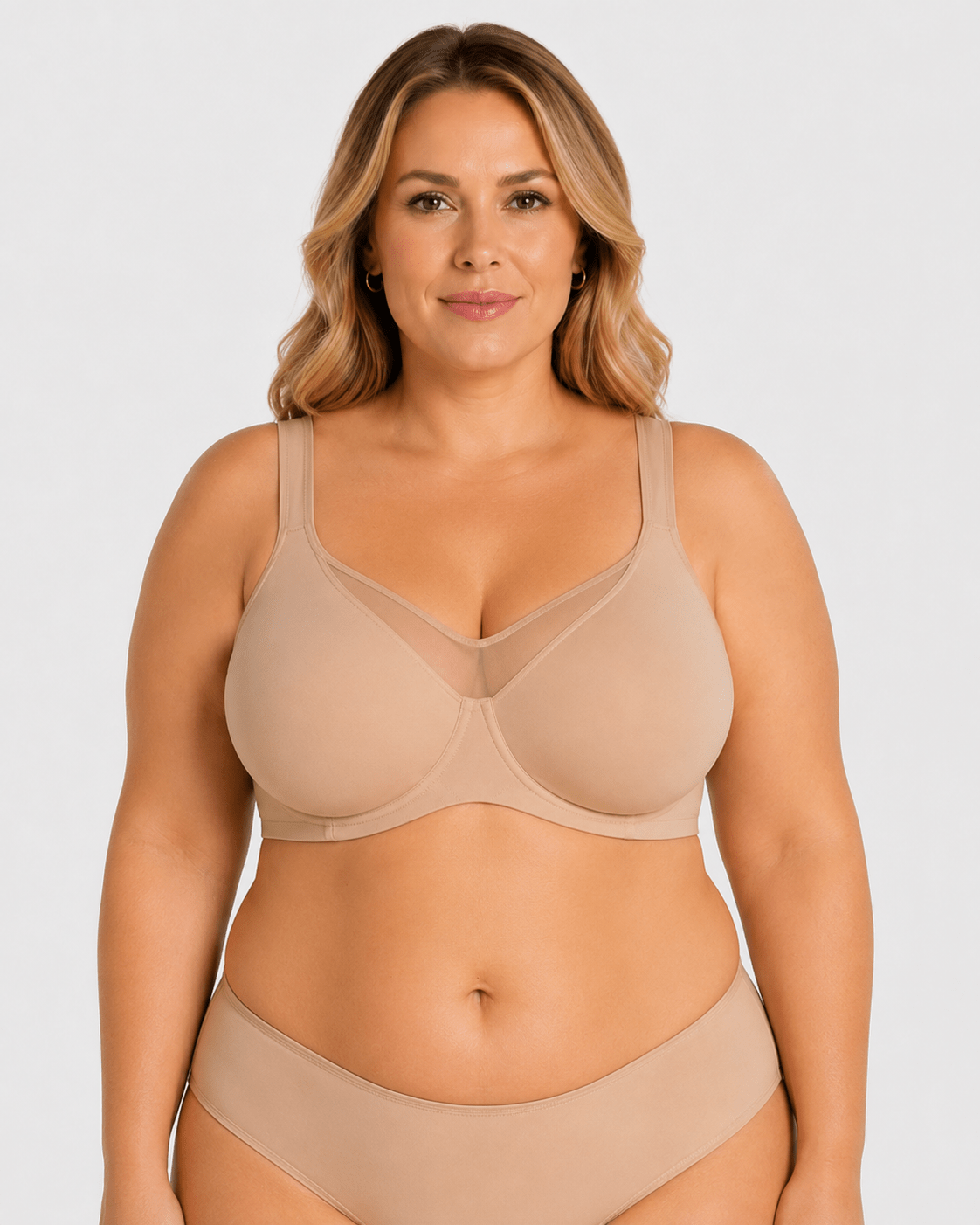 Cooling Support Plus Size Full Coverage Minimizer Bra Secondary image