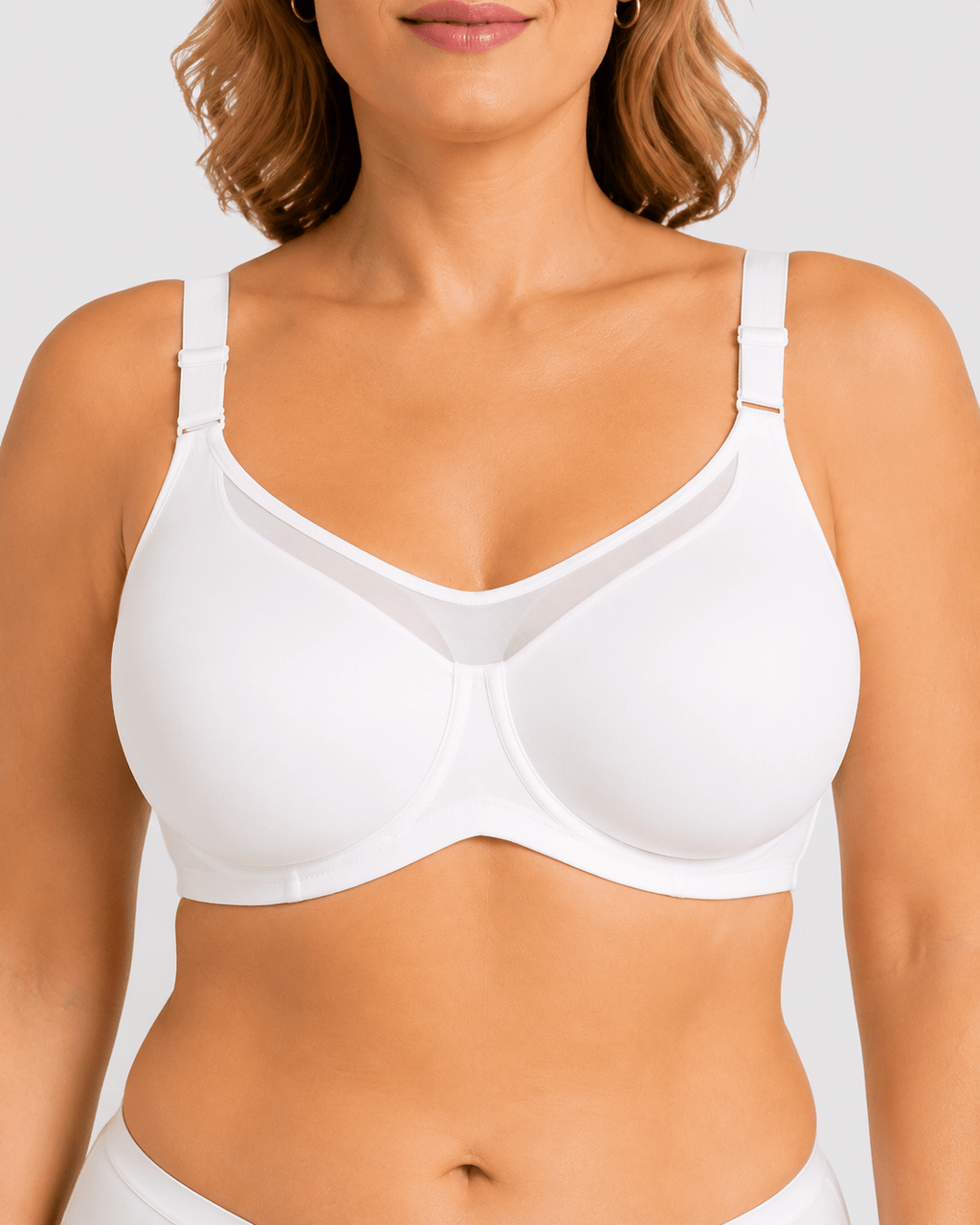 Cooling Support Plus Size Full Coverage Minimizer Bra - Aessove