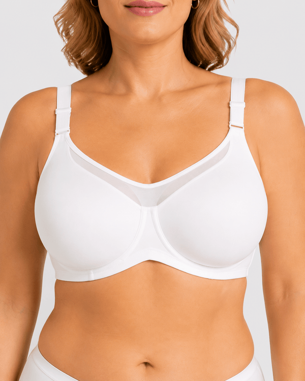 Cooling Support Plus Size Full Coverage Minimizer Bra - Aessove