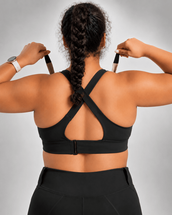 High Impact Support Plus Size Zip-Front Sports Bra - Aessove