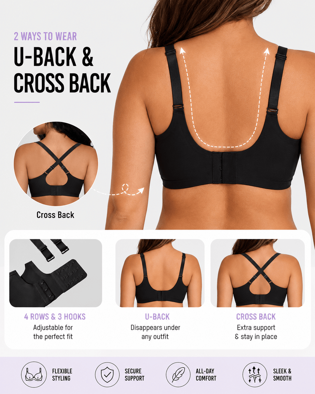 Natural Lift Seamless Jelly Strip Wireless Bra - Aessove