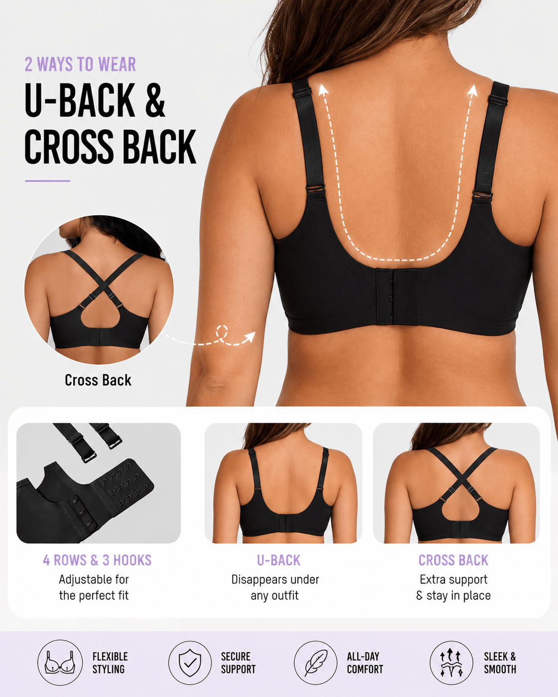 Natural Lift Seamless Jelly Strip Wireless Bra - Aessove