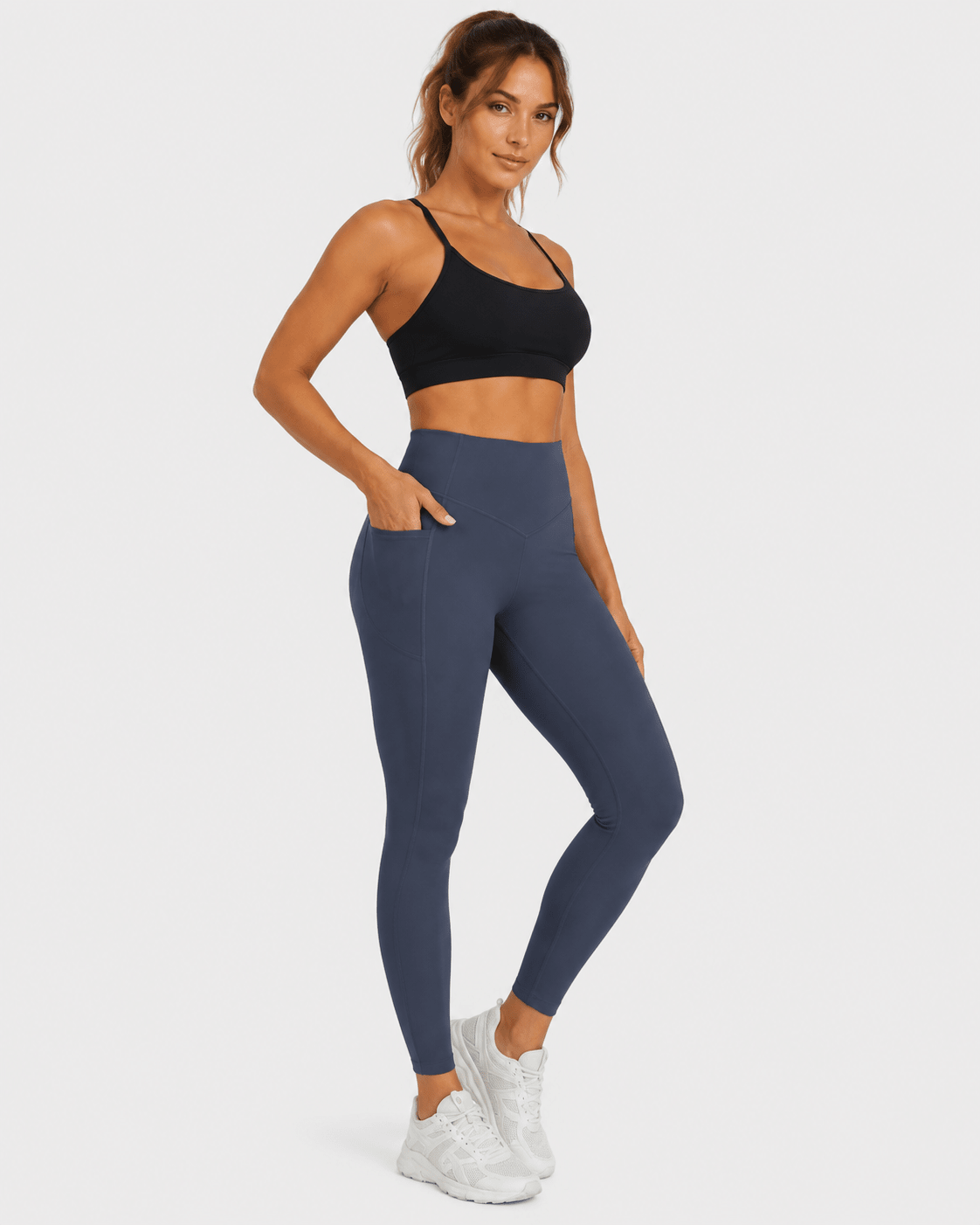 Sculpting High-Waisted Pocket Training Leggings - Aessove
