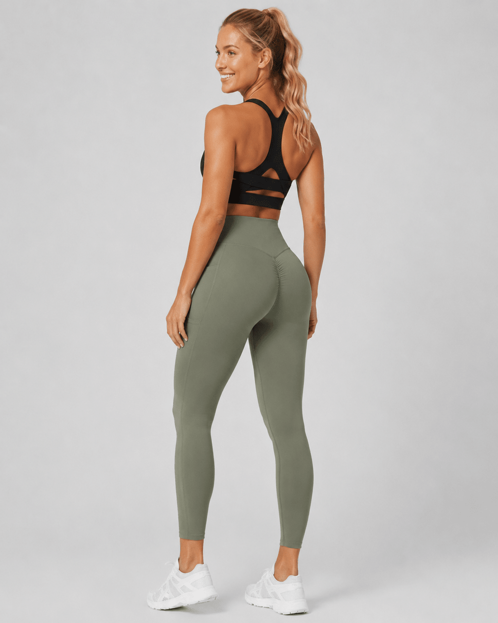 Sculpting High-Waisted Pocket Training Leggings - Aessove