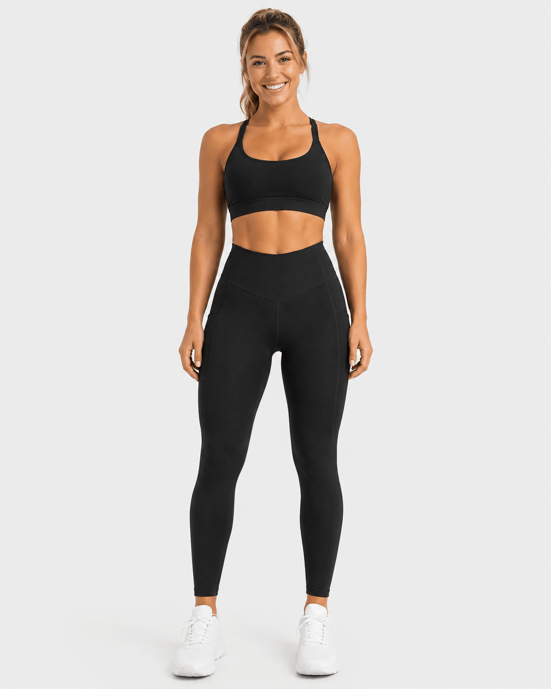 Sculpting High-Waisted Pocket Training Leggings - Aessove