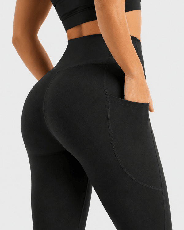 Sculpting High-Waisted Pocket Training Leggings - Aessove