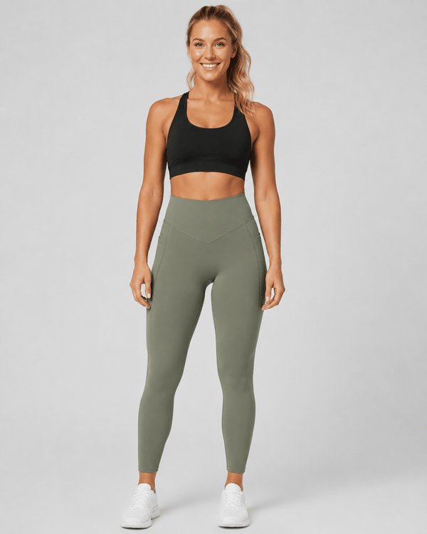 Sculpting High-Waisted Pocket Training Leggings - Aessove