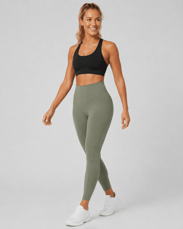 Sculpting High-Waisted Pocket Training Leggings - Aessove