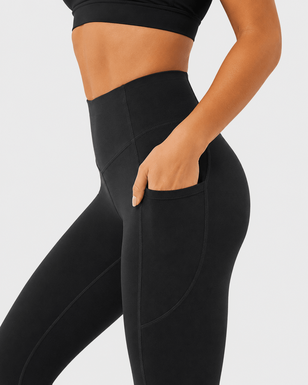 Sculpting High-Waisted Pocket Training Leggings - Aessove