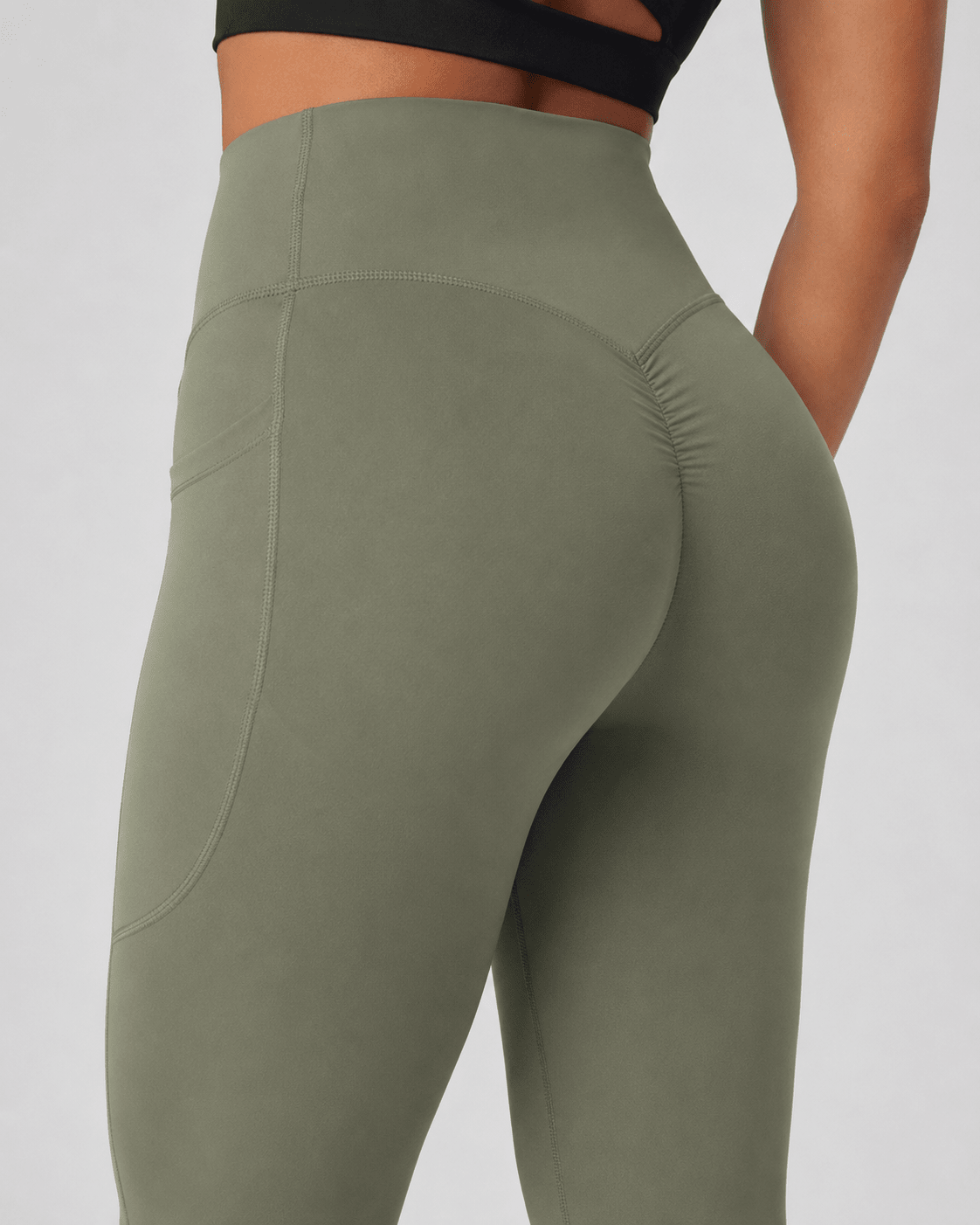Sculpting High-Waisted Pocket Training Leggings - Aessove Main image