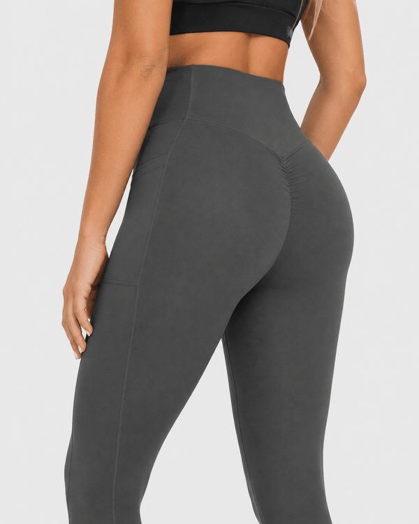 Sculpting High-Waisted Pocket Training Leggings - Aessove