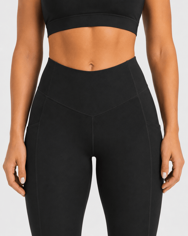 Sculpting High-Waisted Pocket Training Leggings - Aessove