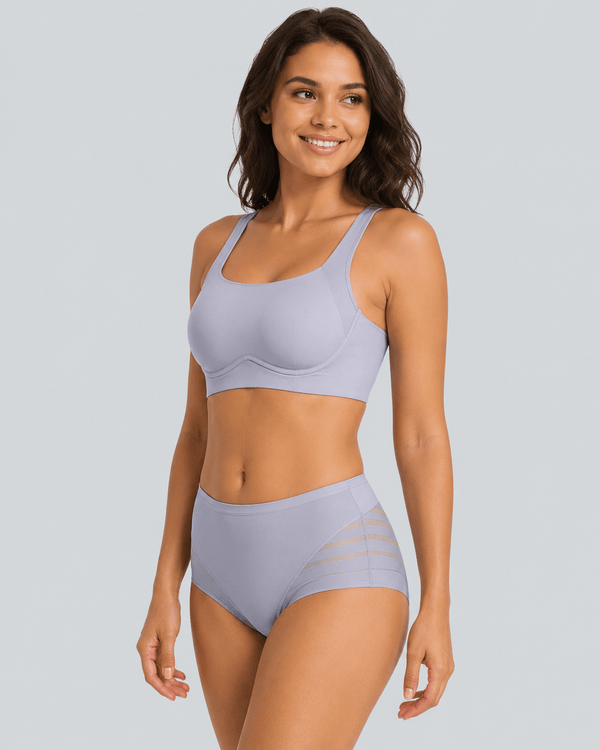 Smooth Lift Lace Mid-Rise Panties - Aessove