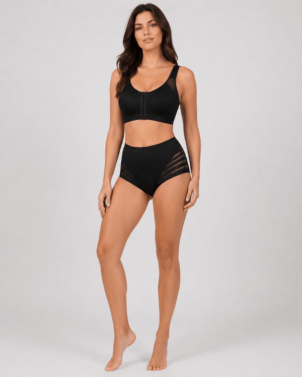Smooth Lift Lace Mid-Rise Panties - Aessove