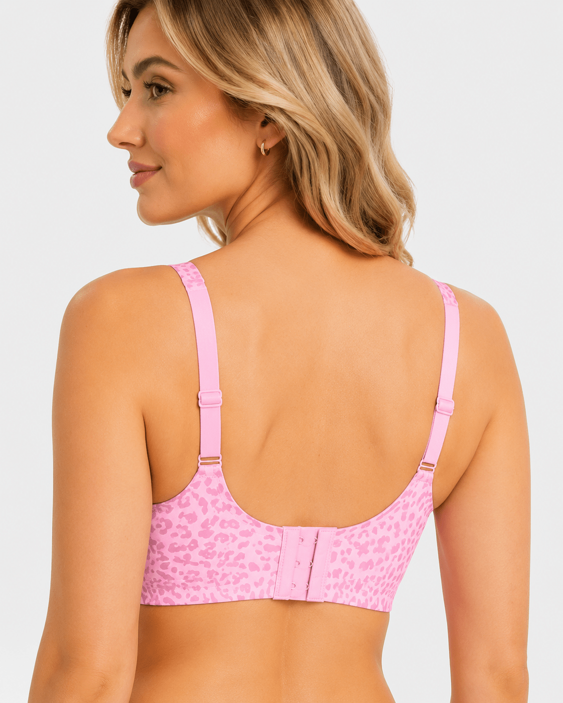 Soft Lift Leopard Deep-V Jelly Bra - Aessove