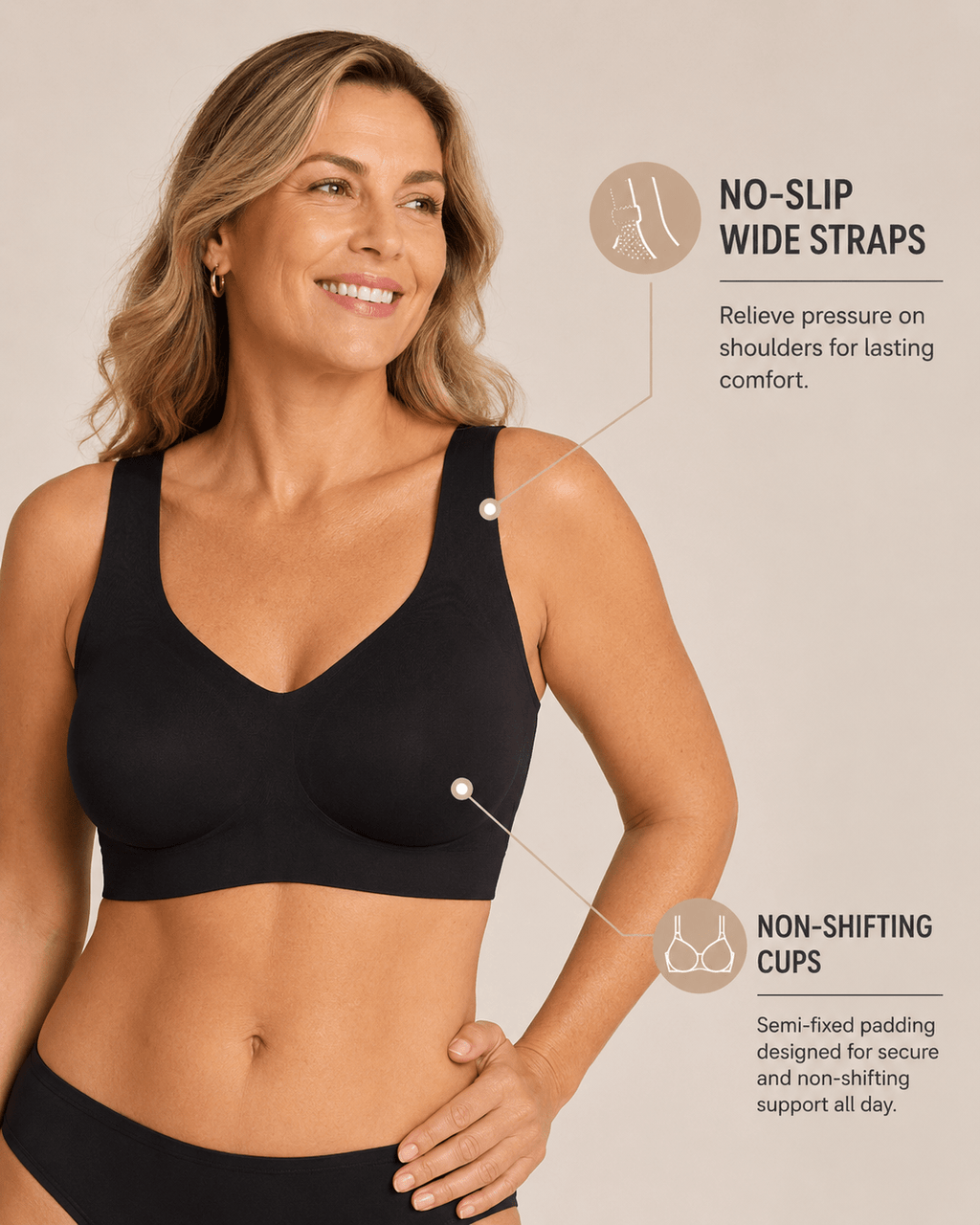 Soft Support Seamless Wire-Free Jelly Bra - Aessove