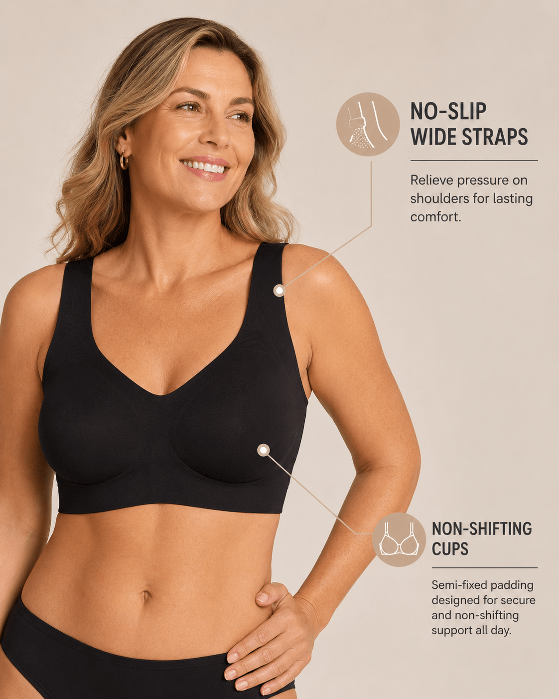 Soft Support Seamless Wire-Free Jelly Bra - Aessove