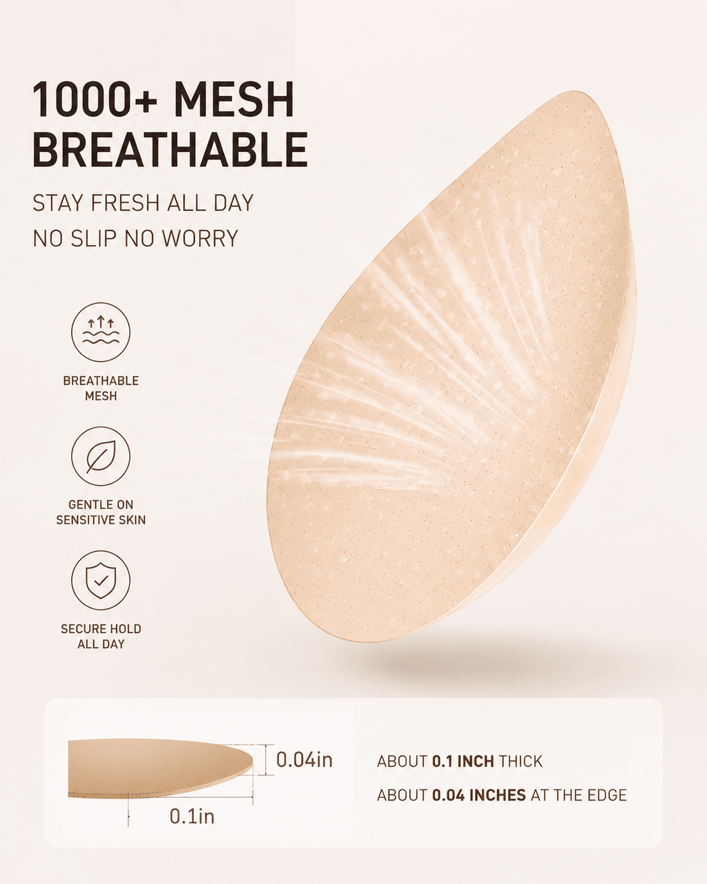 Stay-Put Lift Cooling Strapless Bra - Aessove