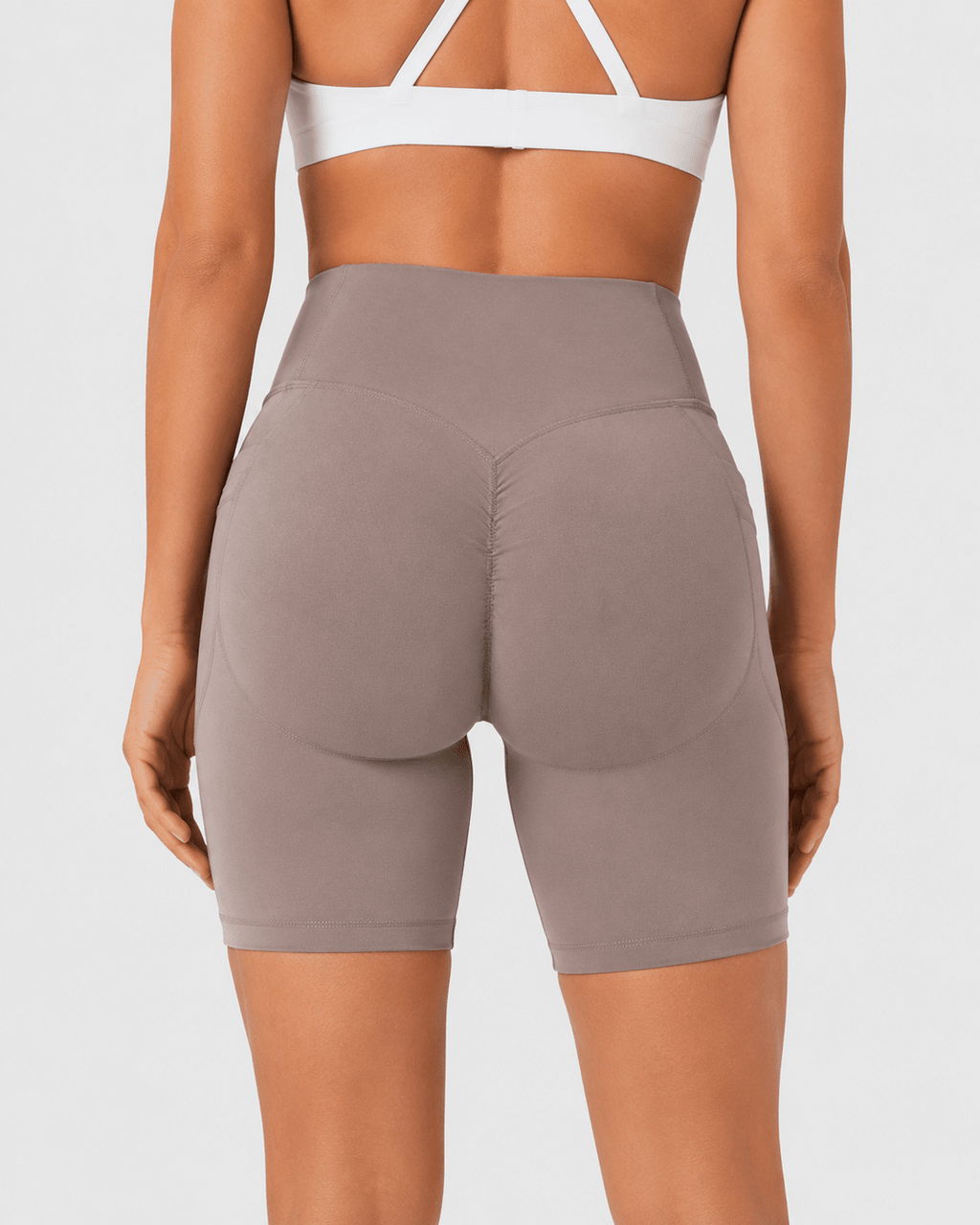 Tummy Control High-Waisted Pocket Training Shorts – 7" - Aessove