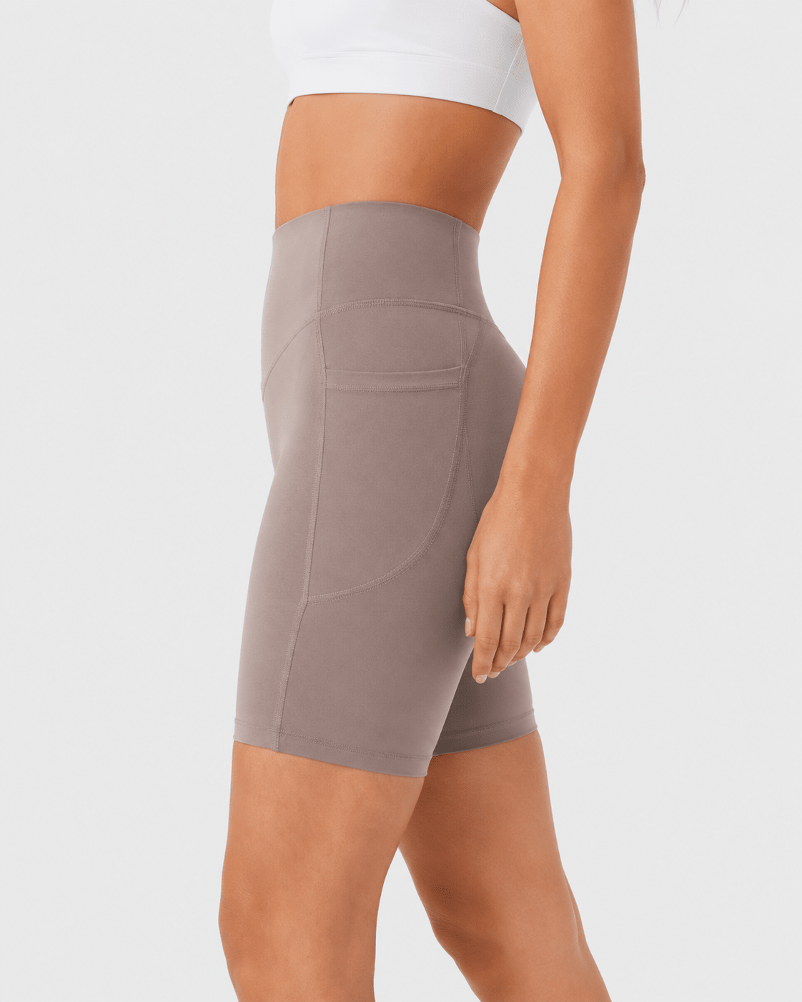 Tummy Control High-Waisted Pocket Training Shorts – 7" - Aessove