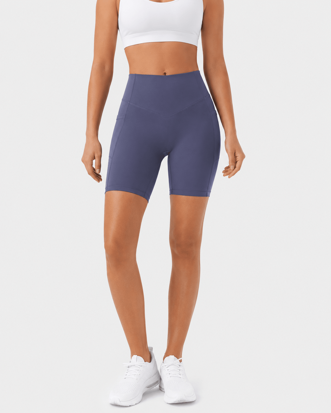 Tummy Control High-Waisted Pocket Training Shorts – 7" Secondary image