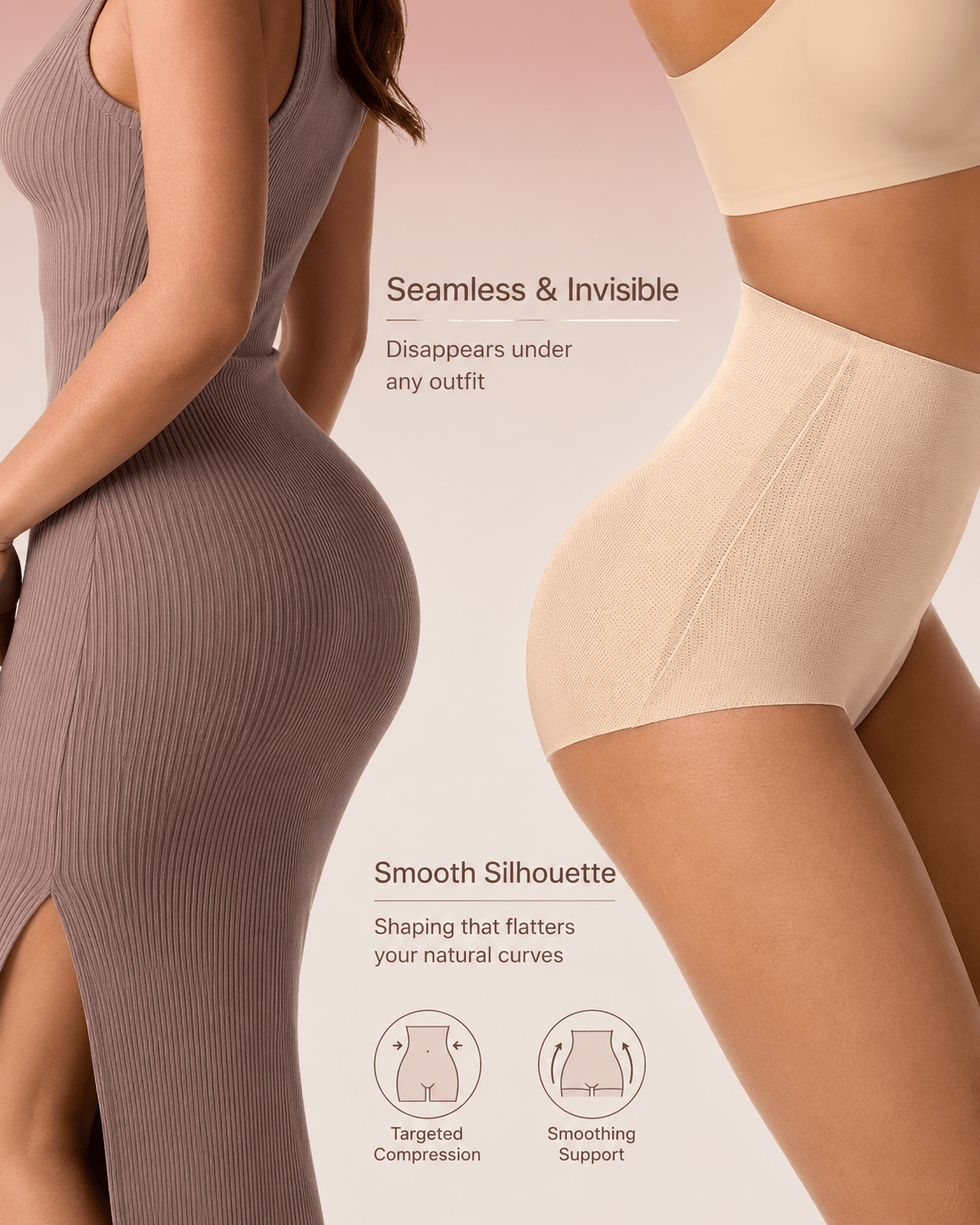 Tummy Control Seamless High-Waist Shaping Panties 3-Pack - Aessove