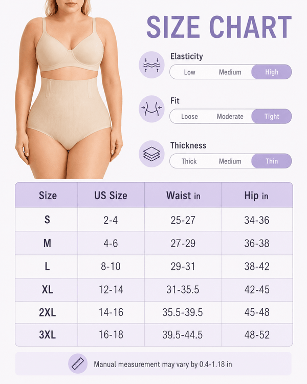 Tummy Control Seamless High-Waist Shaping Panties 3-Pack - Aessove