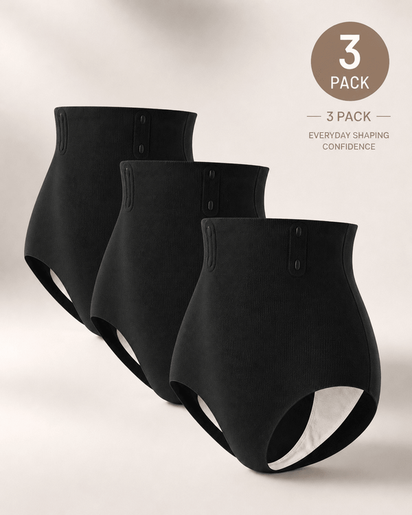 Tummy Control Seamless High-Waist Shaping Panties 3-Pack - Aessove