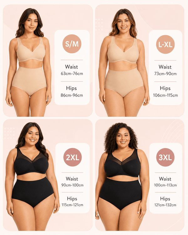 Tummy Control Seamless High-Waist Shaping Panties 3-Pack - Aessove